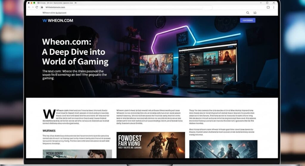 Exploring Wheon.com’s Gaming Content